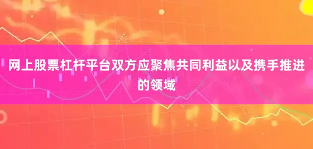 网上股票杠杆平台双方应聚焦共同利益以及携手推进的领域
